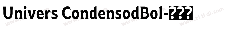 Univers CondensodBol字体转换